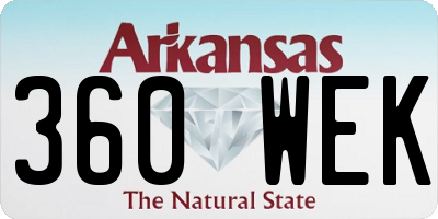 AR license plate 360WEK