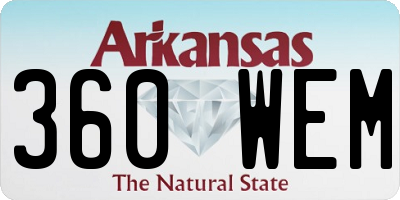 AR license plate 360WEM