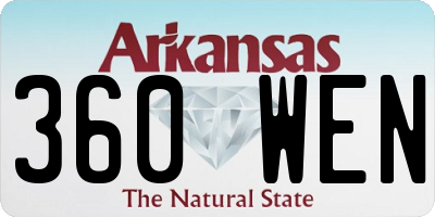 AR license plate 360WEN