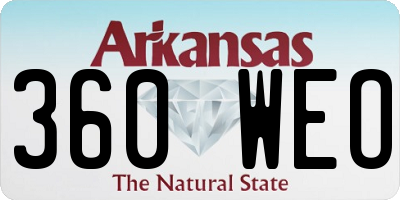 AR license plate 360WEO
