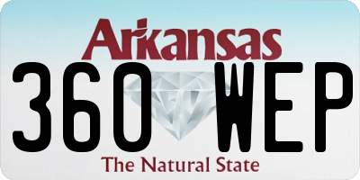AR license plate 360WEP