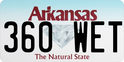 AR license plate 360WET