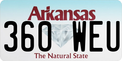 AR license plate 360WEU