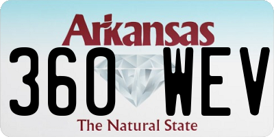 AR license plate 360WEV