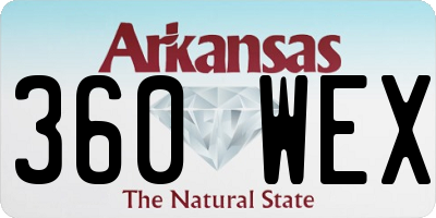 AR license plate 360WEX