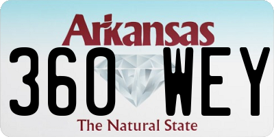 AR license plate 360WEY