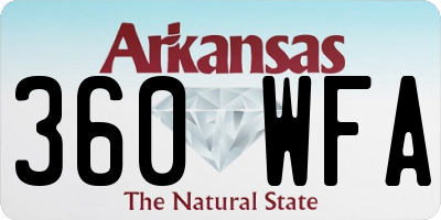 AR license plate 360WFA