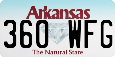 AR license plate 360WFG