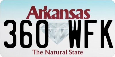 AR license plate 360WFK