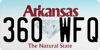 AR license plate 360WFQ