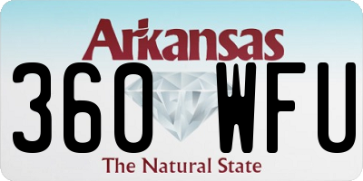 AR license plate 360WFU