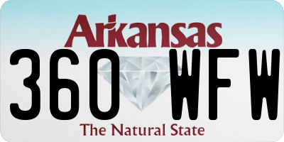 AR license plate 360WFW