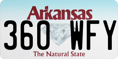 AR license plate 360WFY
