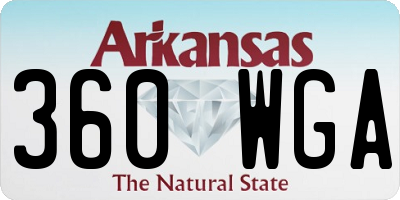 AR license plate 360WGA