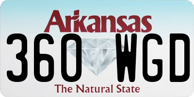 AR license plate 360WGD