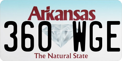 AR license plate 360WGE