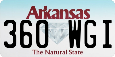 AR license plate 360WGI