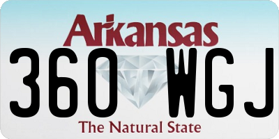 AR license plate 360WGJ