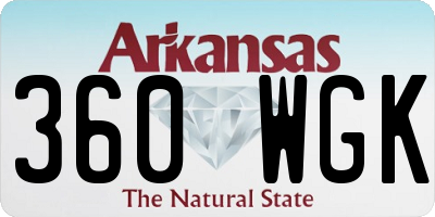 AR license plate 360WGK