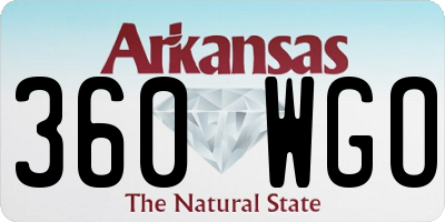 AR license plate 360WGO