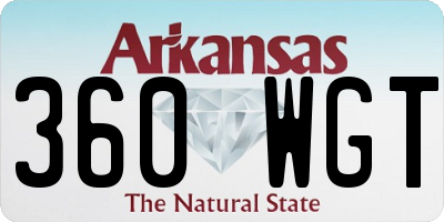 AR license plate 360WGT