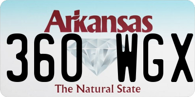 AR license plate 360WGX