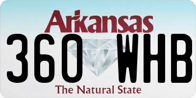 AR license plate 360WHB