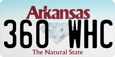 AR license plate 360WHC