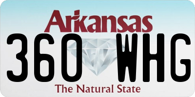 AR license plate 360WHG