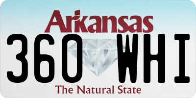 AR license plate 360WHI