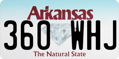 AR license plate 360WHJ