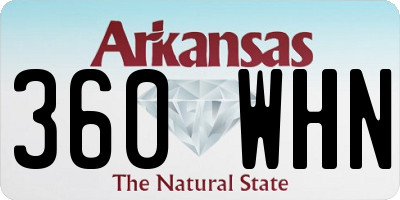 AR license plate 360WHN
