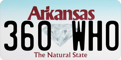 AR license plate 360WHO
