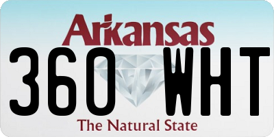AR license plate 360WHT