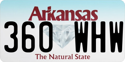 AR license plate 360WHW