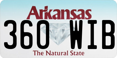 AR license plate 360WIB