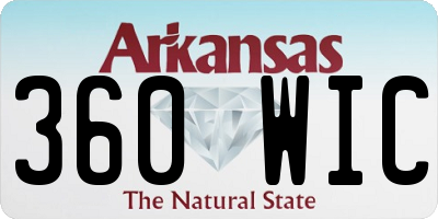 AR license plate 360WIC