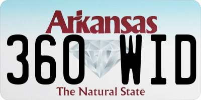 AR license plate 360WID