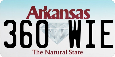 AR license plate 360WIE