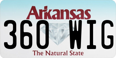 AR license plate 360WIG