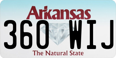 AR license plate 360WIJ