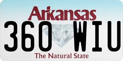 AR license plate 360WIU