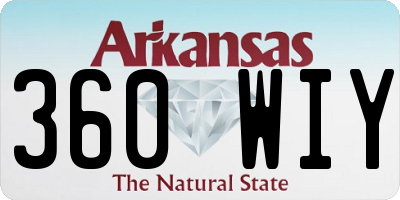 AR license plate 360WIY