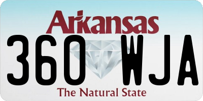 AR license plate 360WJA