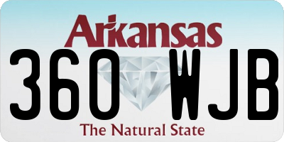 AR license plate 360WJB
