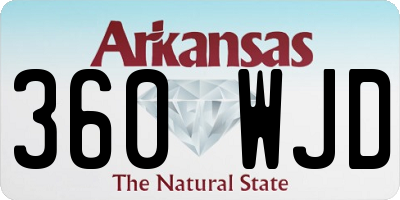AR license plate 360WJD