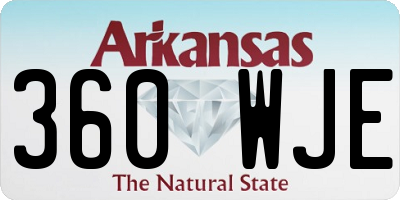 AR license plate 360WJE