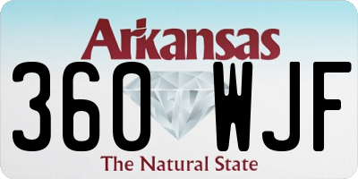 AR license plate 360WJF