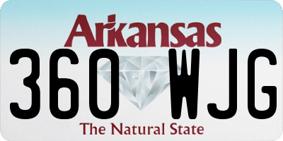 AR license plate 360WJG