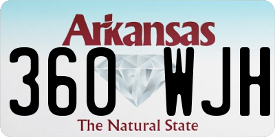 AR license plate 360WJH